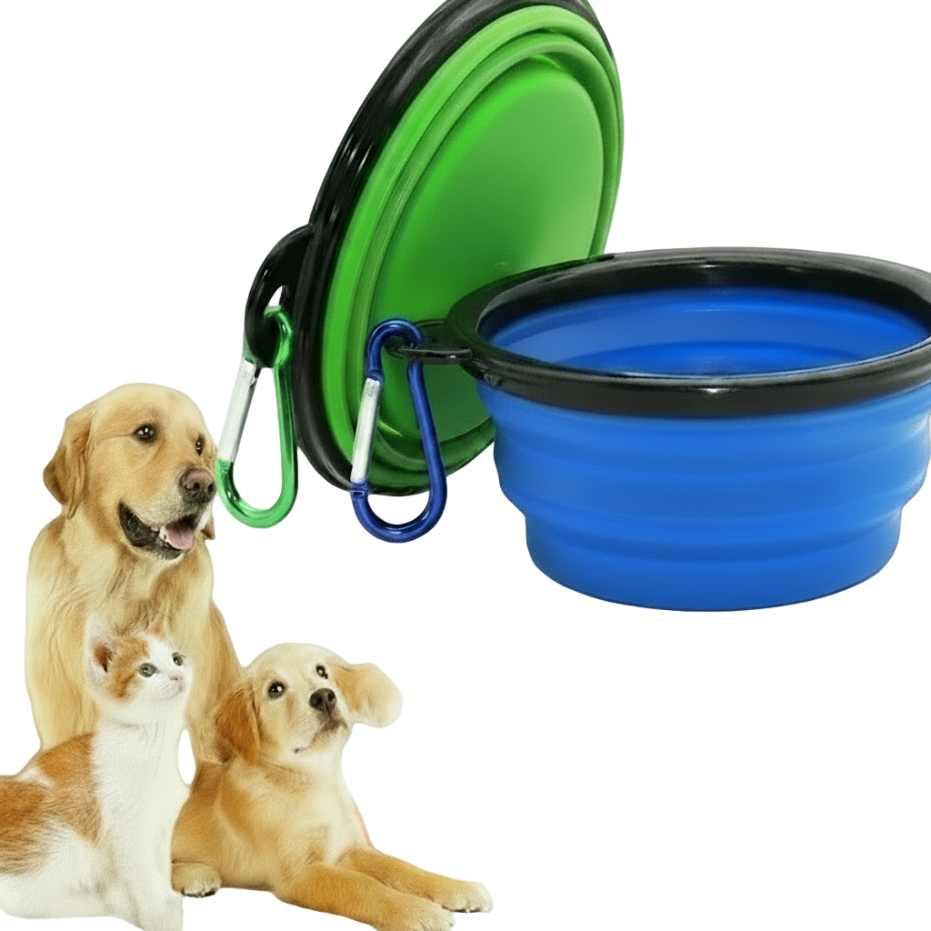 Składana silikonowa miska podróżna dla zwierząt