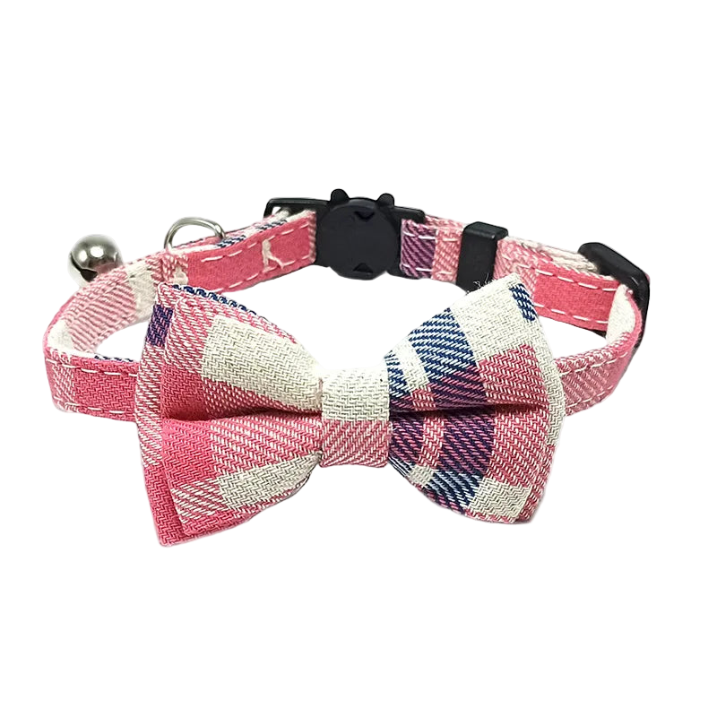 Okrągły kołnierz dla zwierząt z kokardką