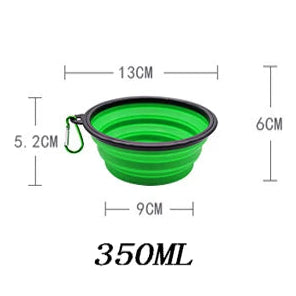 Składana silikonowa miska podróżna dla zwierząt