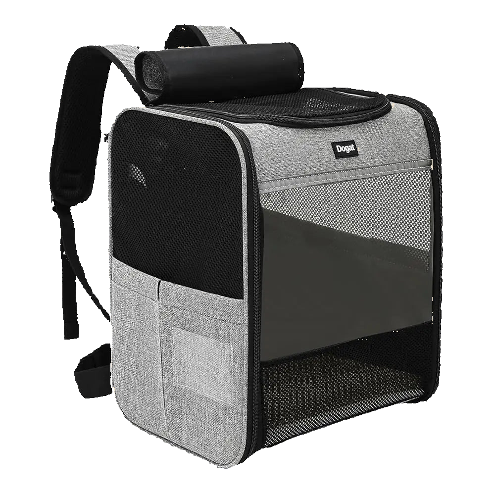 Plecak dla zwierząt z okienkami z siatki