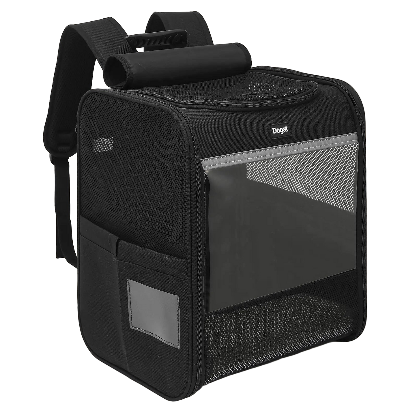 Plecak dla zwierząt z okienkami z siatki