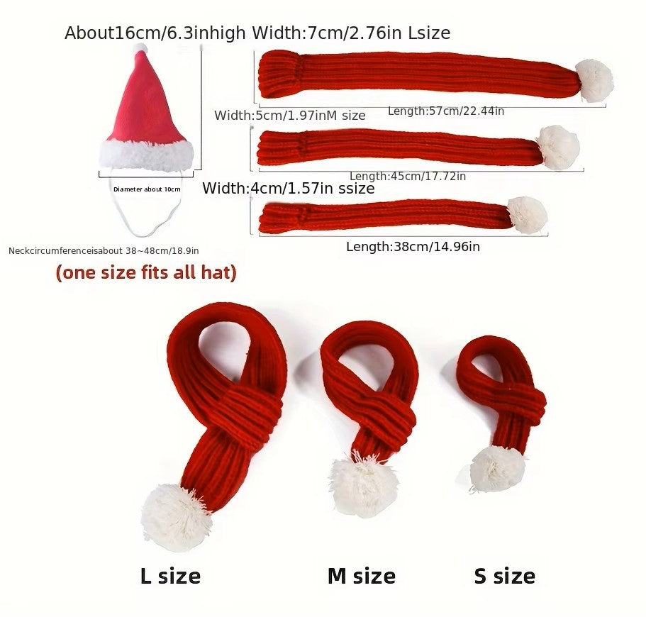 Czapka i szalik świąteczny