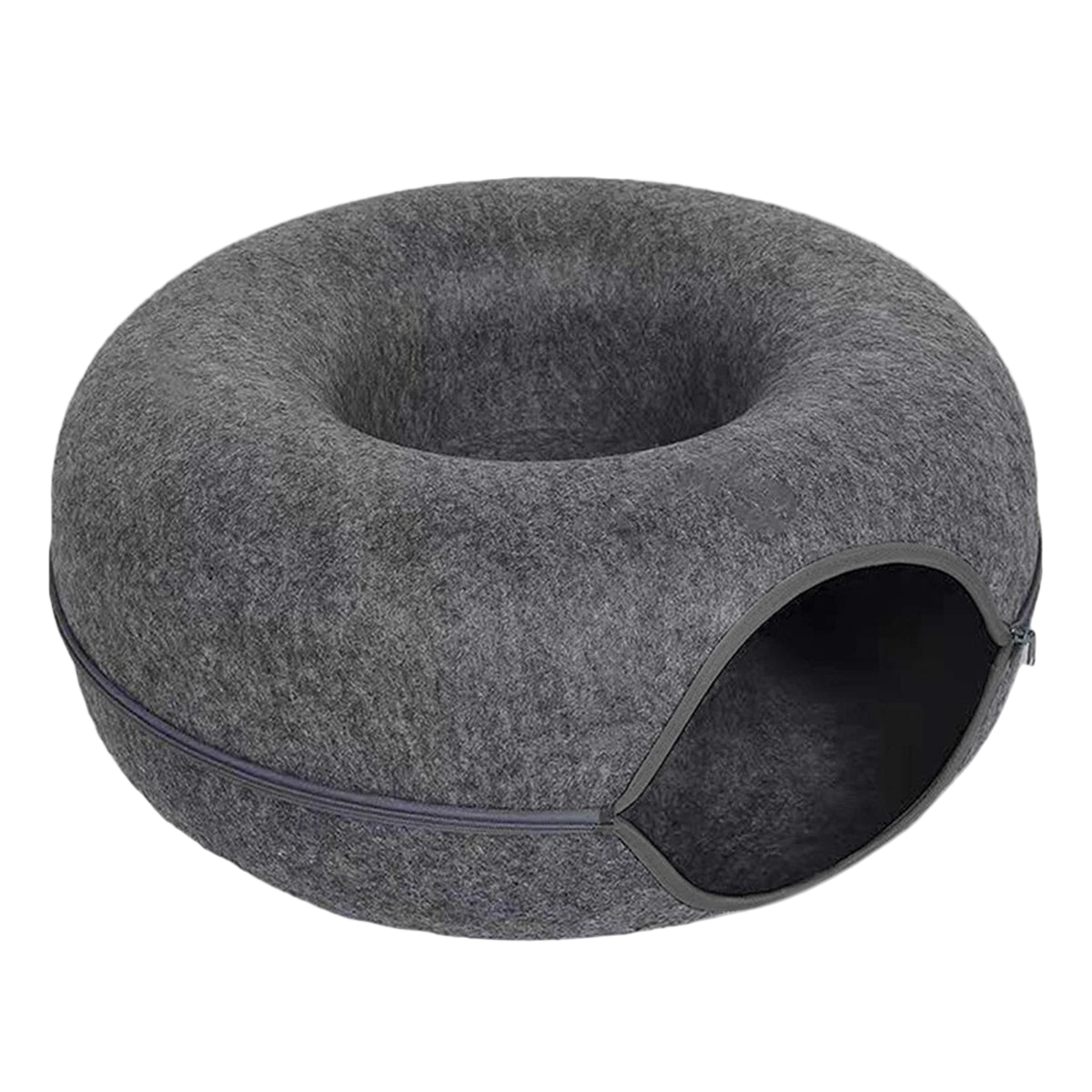 Uspokajające legowisko dla zwierząt w kształcie pączka