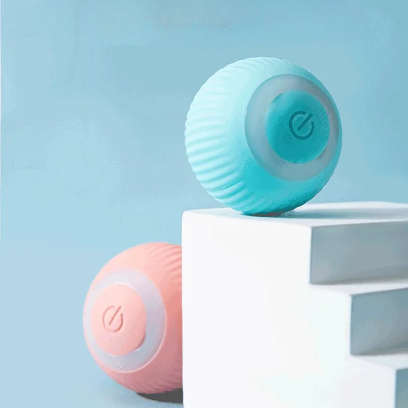 Samoczynnie tocząca się zabawka w kształcie piłki