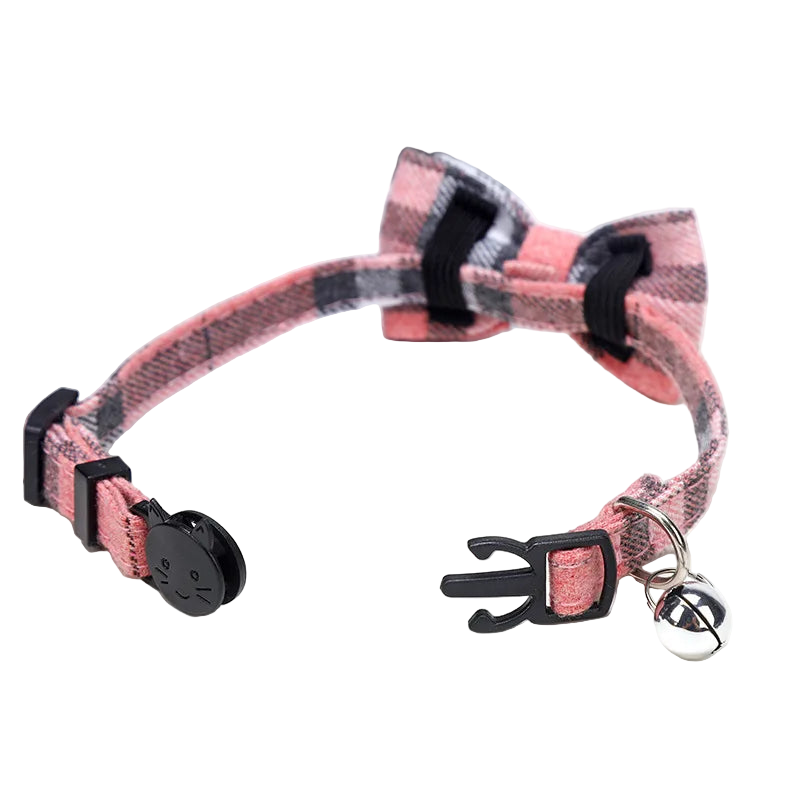 Okrągły kołnierz dla zwierząt z kokardką